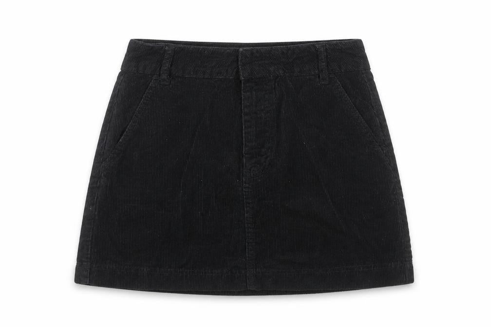 BDG Women’s Black Corduroy Mini Skirt Size S Straight Casual