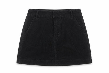 BDG Women’s Black Corduroy Mini Skirt Size S Straight Casual