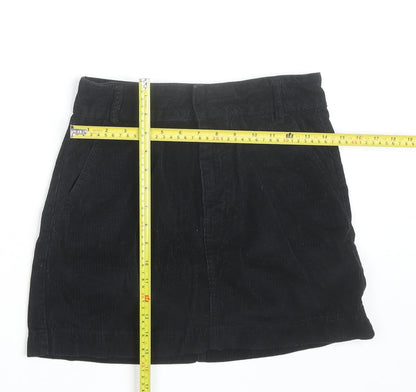 BDG Women’s Black Corduroy Mini Skirt Size S Straight Casual