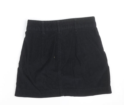 BDG Women’s Black Corduroy Mini Skirt Size S Straight Casual
