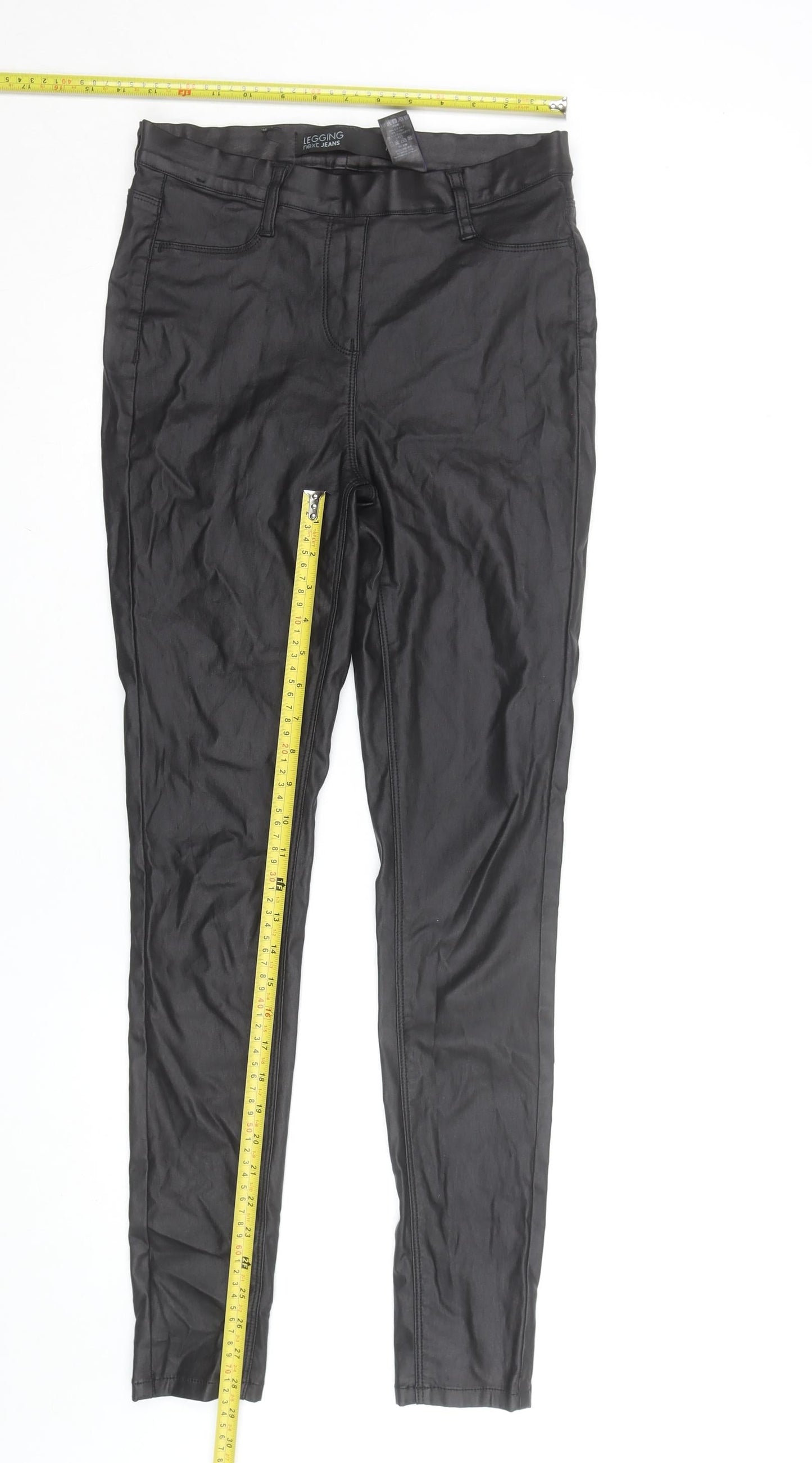 Next Women Black Tall Size 10 Stretch Jegging Trousers