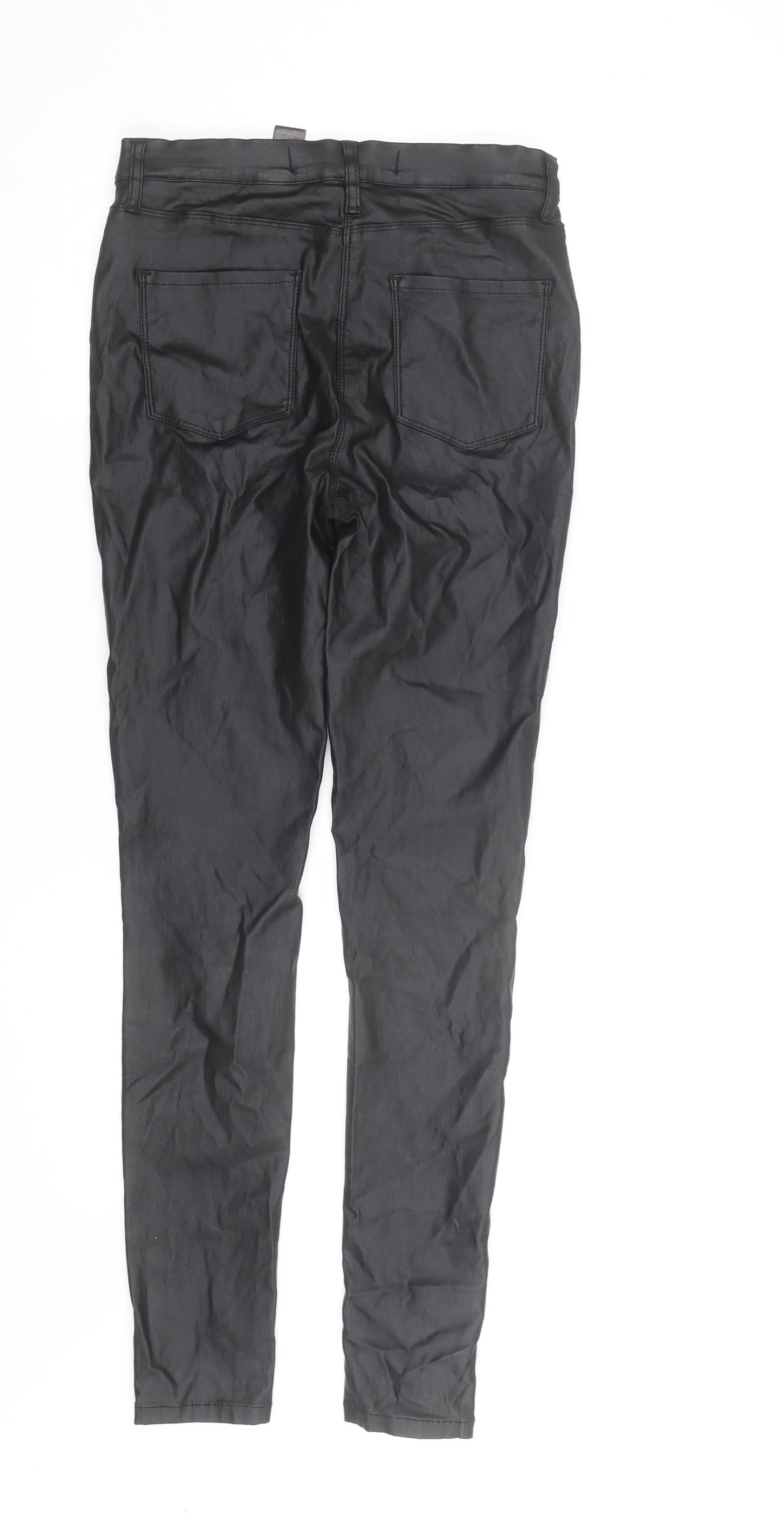Next Women Black Tall Size 10 Stretch Jegging Trousers