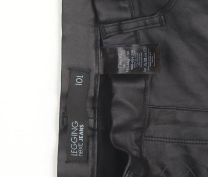 Next Women Black Tall Size 10 Stretch Jegging Trousers