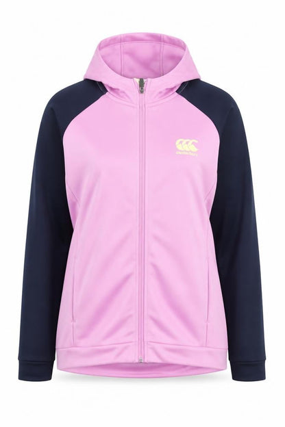 Canterbury Teens Pink Hooded Track Jacket Size 14 Regular Fit