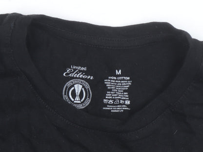 Limited Edition Bayer 04 Leverkusen Black Men's M Cotton T-Shirt