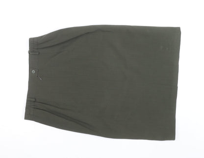 Marcona Women’s Green Wool Blend Pencil Skirt Size 12