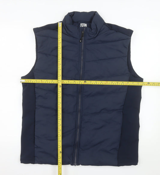 32 Degrees Men's Blue L Puffer Gilet Waistcoat Lightweight Insulated