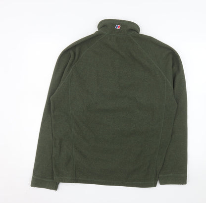 Berghaus Men’s Green Fleece 1/4 Zip Outdoor Jacket Size L Regular Fit