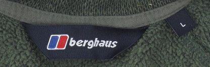 Berghaus Men’s Green Fleece 1/4 Zip Outdoor Jacket Size L Regular Fit