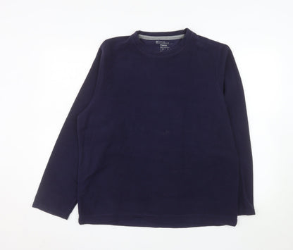 Marks and Spencer Men's Navy Blue Fleece Pullover Sweatshirt M