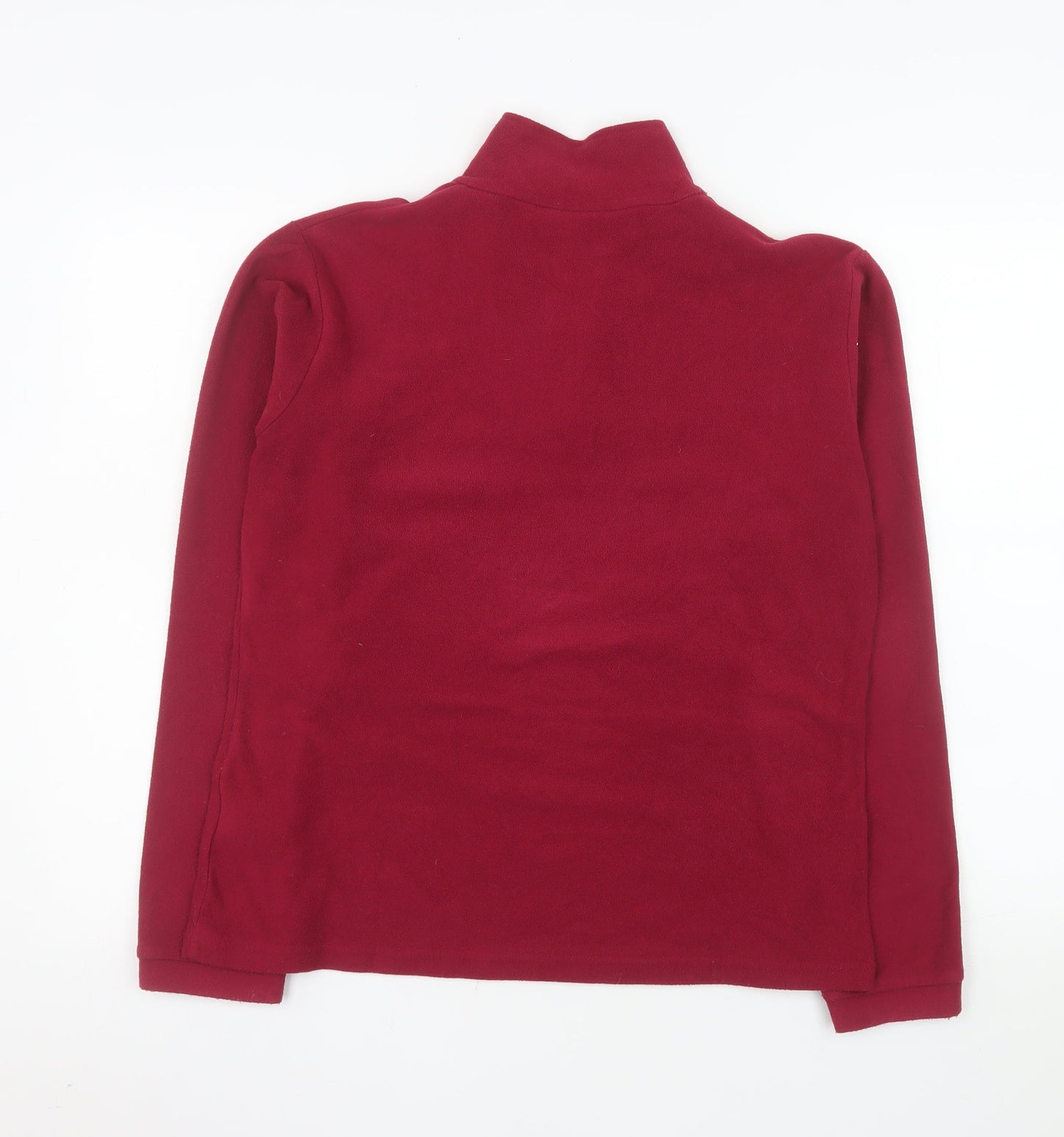 Mountain Essentials Women's Red Fleece 1/2 Zip Pullover Size 12