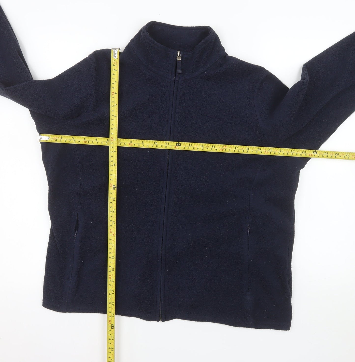 Marks and Spencer Women's Blue Fleece Full Zip Jacket Size 20