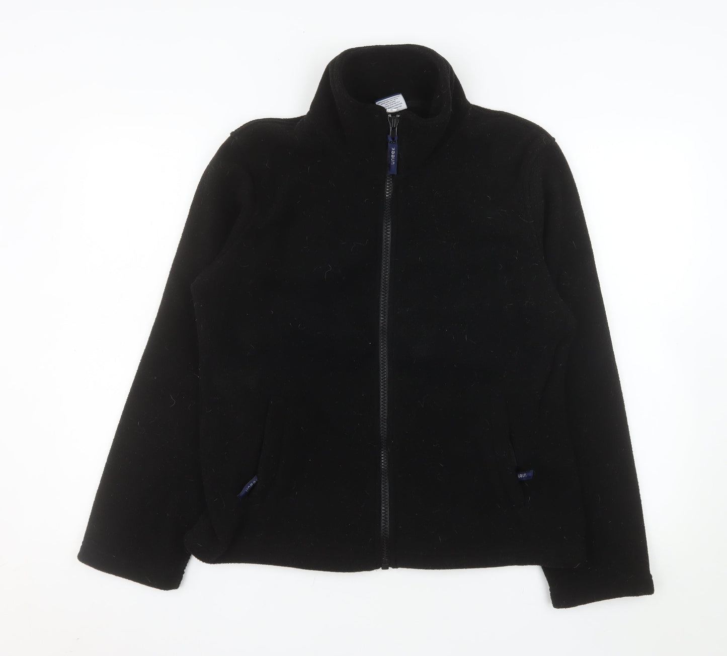 Uneek Women's Black Fleece Full Zip Jacket Size 12