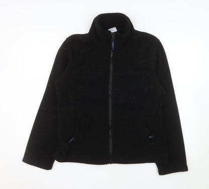 Uneek Women's Black Fleece Full Zip Jacket Size 12