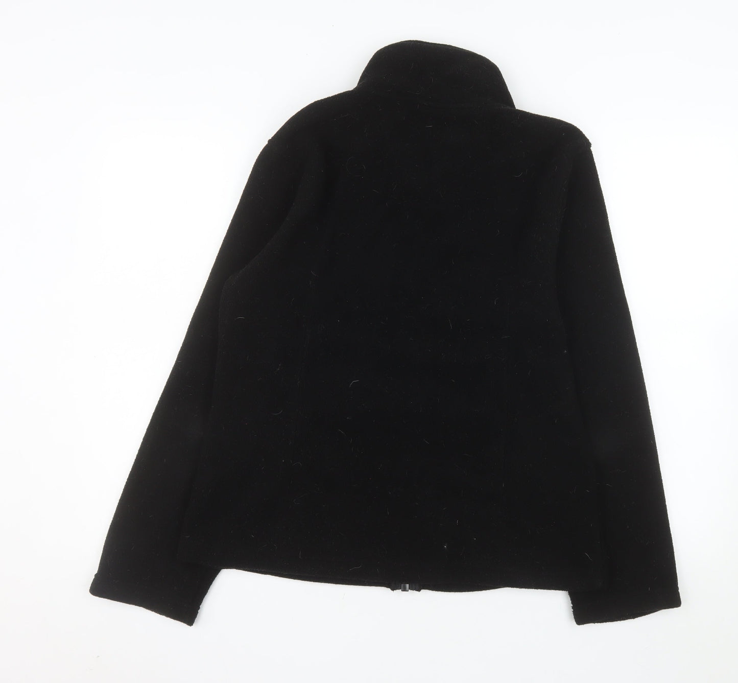 Uneek Women's Black Fleece Full Zip Jacket Size 12