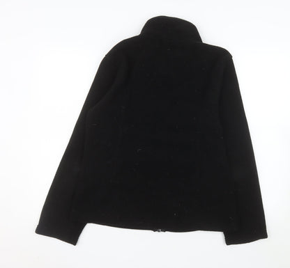 Uneek Women's Black Fleece Full Zip Jacket Size 12