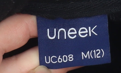 Uneek Women's Black Fleece Full Zip Jacket Size 12