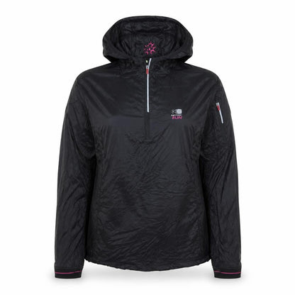Karrimor Womens Black Size 12 Windbreaker Hooded Sports Jacket