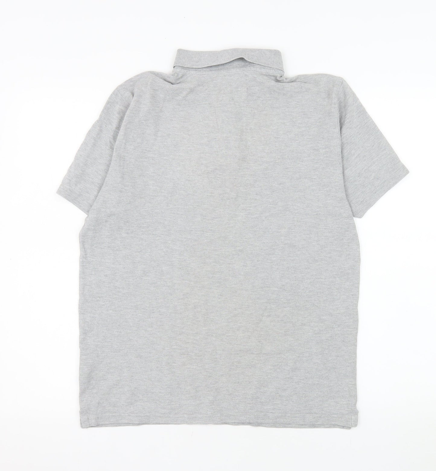 New Balance Men's Grey Short Sleeve Cotton Polo Shirt Size M