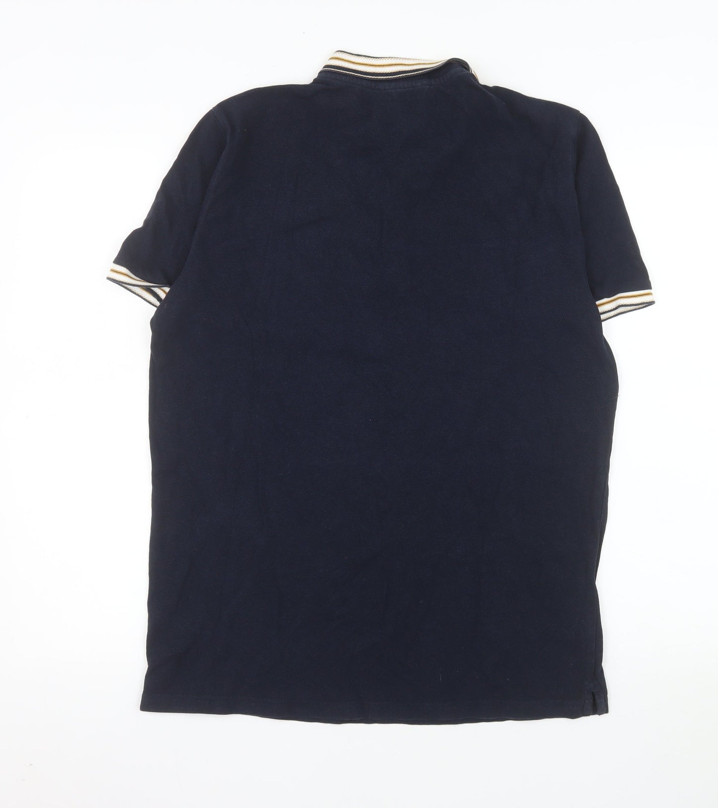 Ben Sherman Men's Blue Cotton Polo Shirt Size M Classic Style