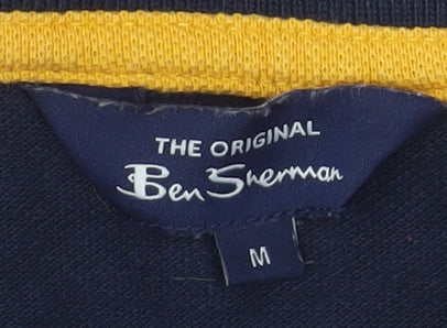Ben Sherman Men's Blue Cotton Polo Shirt Size M Classic Style