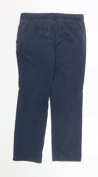 St. Bernard for Dunnes Stores Men's Blue Chino Trousers 34W 30L Cotton Blend