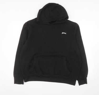 Slazenger Men's Black Pullover Hoodie L Fleece Sweatshirt