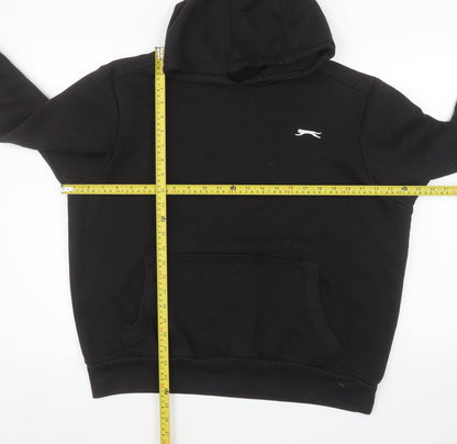 Slazenger Men's Black Pullover Hoodie L Fleece Sweatshirt