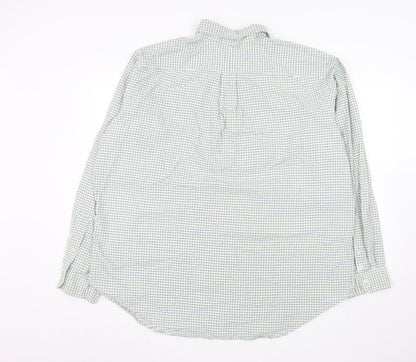 Ralph Lauren Men's Green Check Classic Fit Button-Down Shirt 2XL
