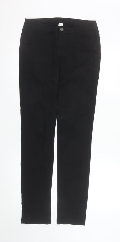 Vila Women’s Black Slim Fit Stretch Jegging Trousers Size L