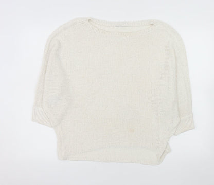 Reserved Women Ivory L Pullover Knit Jumper Relaxed Fit
