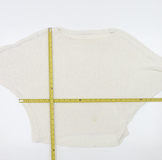 Reserved Women Ivory L Pullover Knit Jumper Relaxed Fit