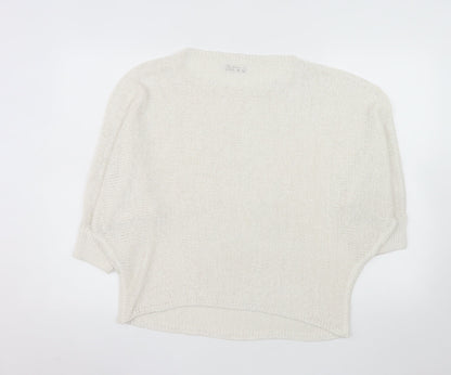 Reserved Women Ivory L Pullover Knit Jumper Relaxed Fit