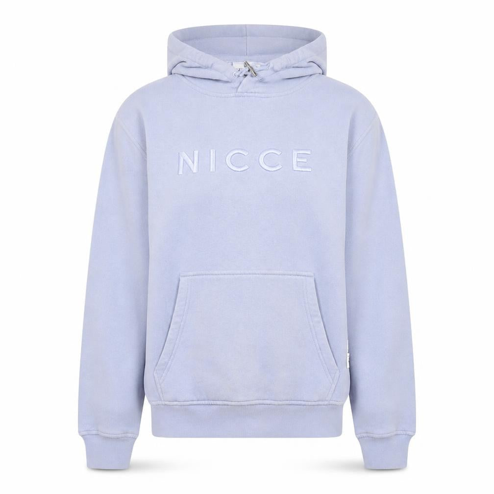 NICCE Women's Blue Pullover Hoodie XS Cotton Blend Logo Jumper