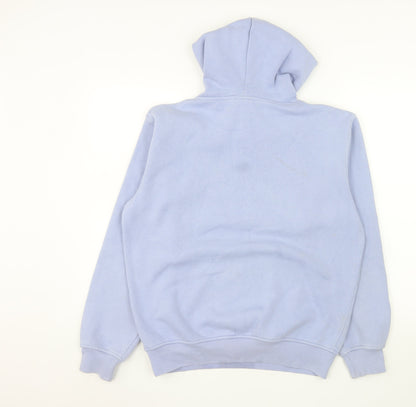 NICCE Women's Blue Pullover Hoodie XS Cotton Blend Logo Jumper