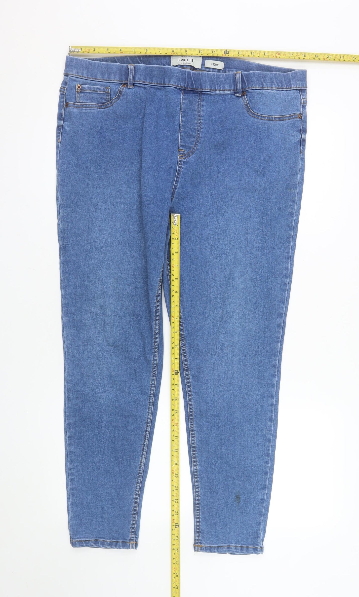 New Look Women’s Blue Stretch Denim Jegging Jeans Size 18