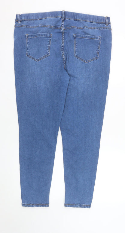 New Look Women’s Blue Stretch Denim Jegging Jeans Size 18