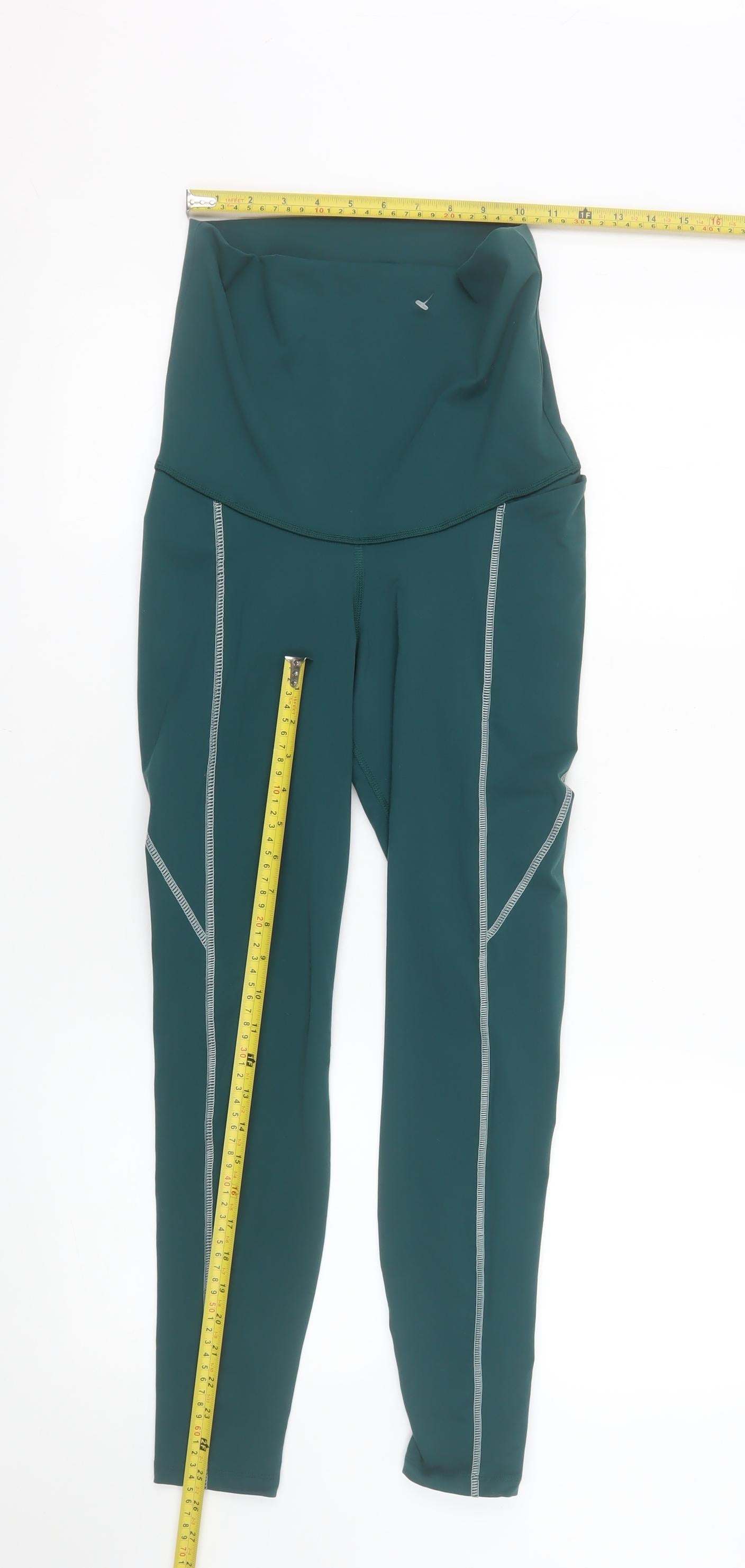 Reebok Women’s Green Speedwick Leggings Size S Slim Fit Activewear