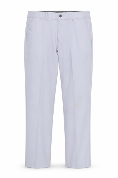 Druids Men's Grey Stretch Chino Trousers 36W 32L Straight Leg