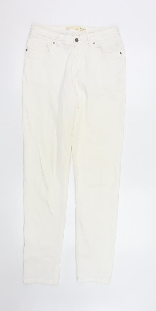 Part Two Women's Ivory Straight Jeans Size 10 Regular Fit
