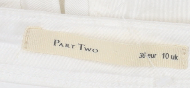 Part Two Women's Ivory Straight Jeans Size 10 Regular Fit