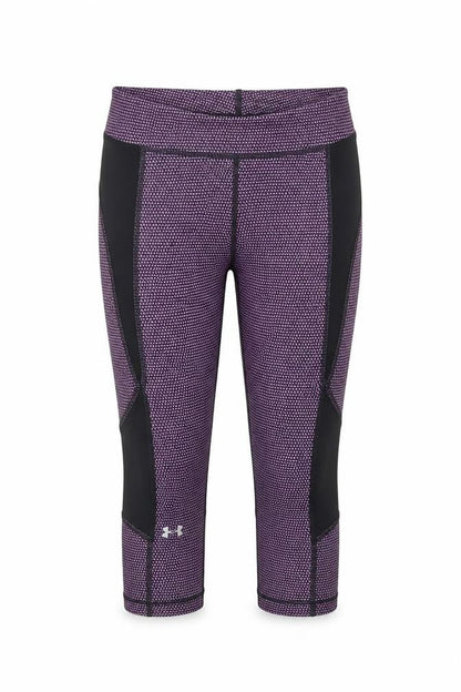 Under Armour Womens Purple Capri Leggings Small Compression Fit