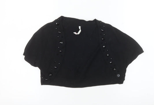 A|wear Women's Black Beaded Shrug Cardigan Size S