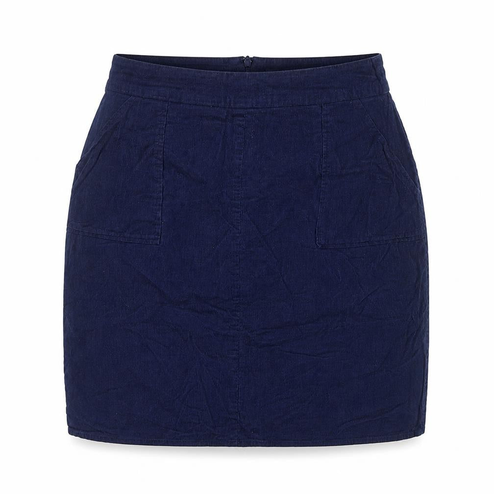 Circus Women’s Blue Cotton Pencil Knee Length Skirt UK 14