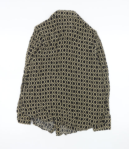 Marks and Spencer Autograph Women's Black Geometric Blouse Size 12