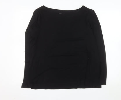 Dunnes Stores Women's Black XL Long Sleeve Basic Stretch Top