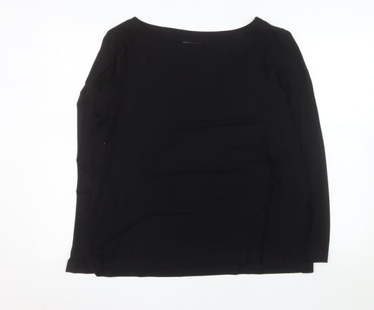Dunnes Stores Women's Black XL Long Sleeve Basic Stretch Top