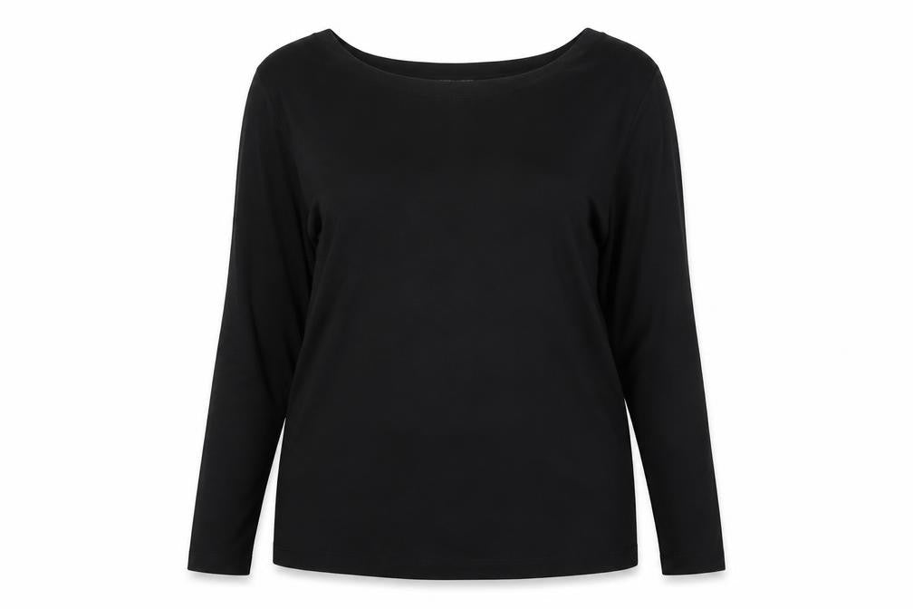 Dunnes Stores Women's Black XL Long Sleeve Basic Stretch Top