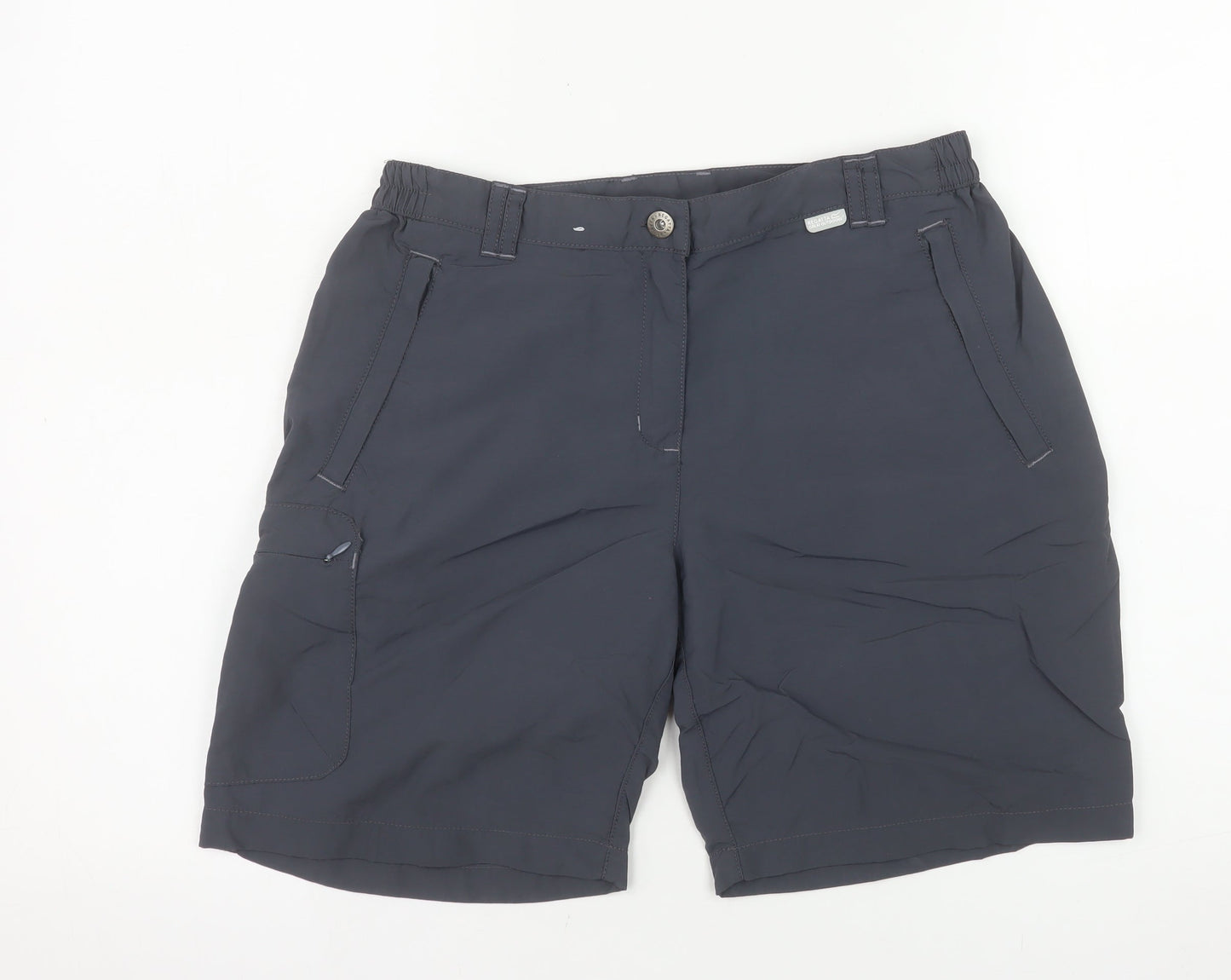 Regatta Women's Grey Cargo Hiking Shorts Size 12 Quick Dry