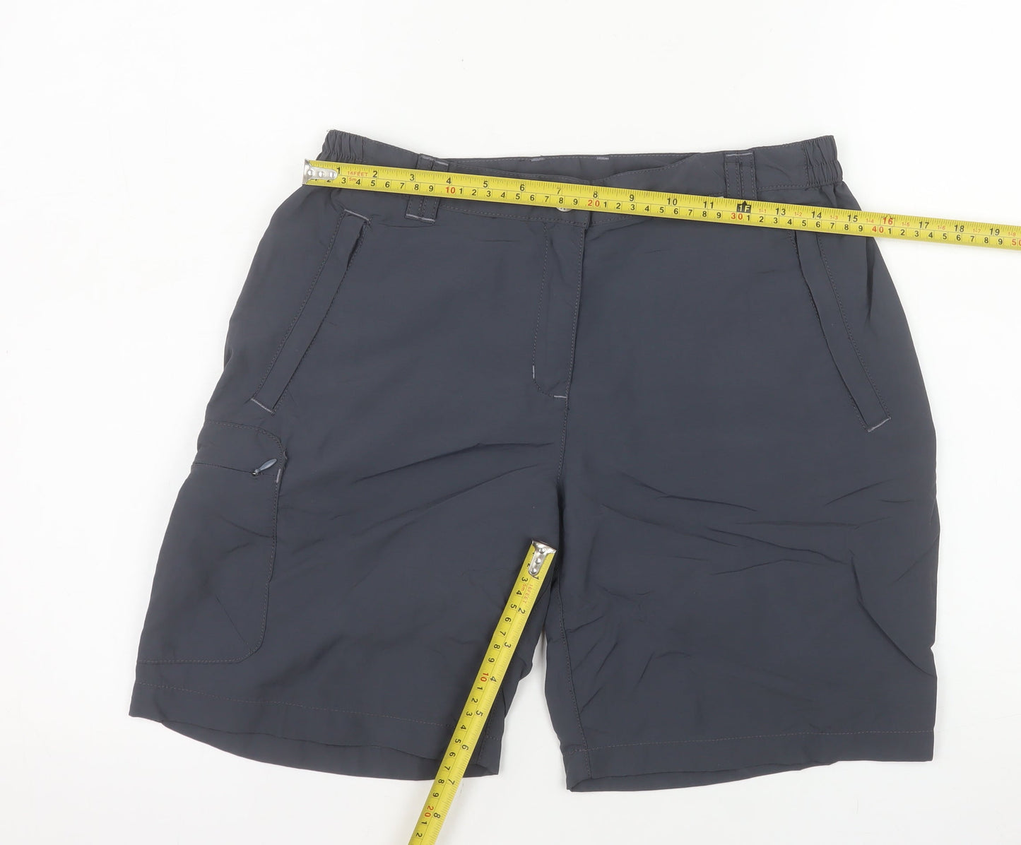 Regatta Women's Grey Cargo Hiking Shorts Size 12 Quick Dry